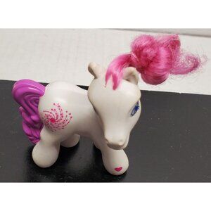 2005 McDonald's My Little Pony Star Swirl White With Pink Hair - Vintage
